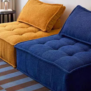yaju Vacuum Compressed Upholstered Modular Single Seat Fabric Compression Sofa Large Villa Apartment Living Room School Factory